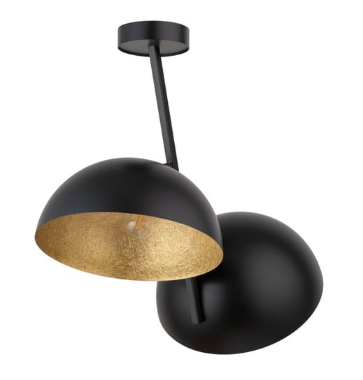 Sufitowa Lampa 2-punktowa Sfera kopuły czarne złote Sigma