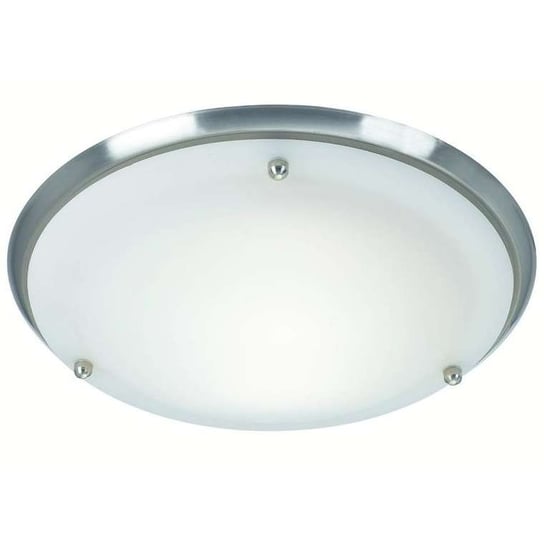 Sufitowa LAMPA łazienkowa ARE 102527 Markslojd plafon OPRAWA industrialna szklana okrągła IP44 biała stalowa Markslojd