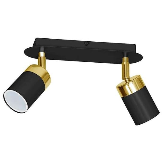 Sufitowa LAMPA loftowa JOKER MLP6124 Milagro reflektorowy plafon metalowy czarny złoty Milagro