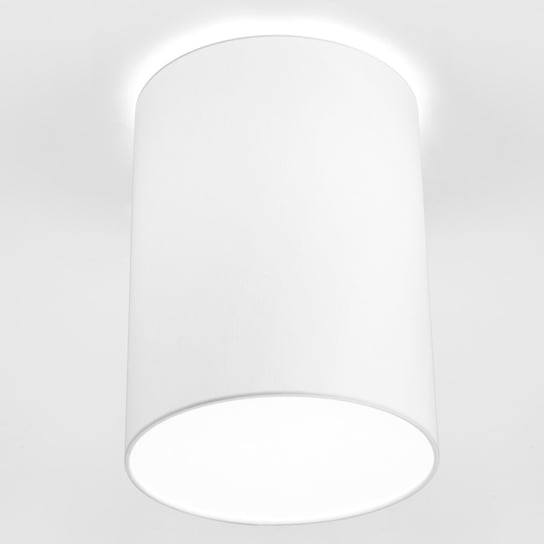Sufitowa lampa minimalistyczna Cameron 9685 biała tuba abażurowa Nowodvorski