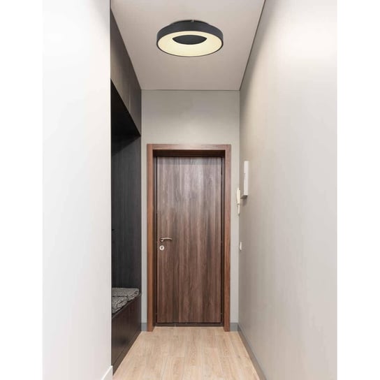 Sufitowa LAMPA nowoczesna JOLLI 41758-30B Globo okrągły plafon LED 30W 2700K - 6000K do salonu czarny Globo