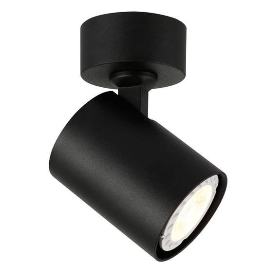 Sufitowa LAMPA plafon LUMSI SPL-2071-1-MC-BL Italux regulowana OPRAWA metalowy reflektorek czarny ITALUX