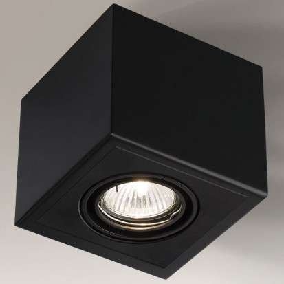 Sufitowa LAMPA spot AWA H 1213 Shilo regulowana OPRAWA metalowa kostka ELOY cube czarna Shilo
