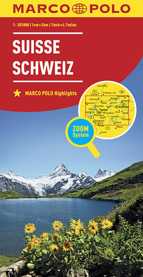 Suisse. Schweiz. Mapa 1:303 000 MairDuMont