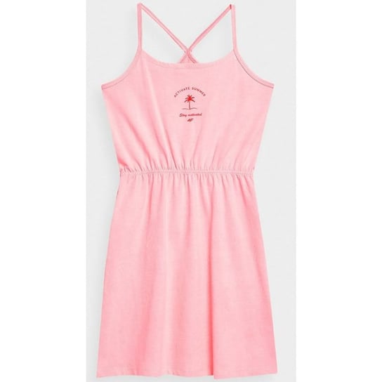 Sukienka 4F Jr 4FJSS23TDREF026 (kolor Różowy, rozmiar 134 cm) 4F