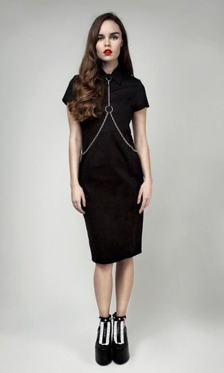 sukienka DISTURBIA - MERCURY BLACK-L Pozostali producenci