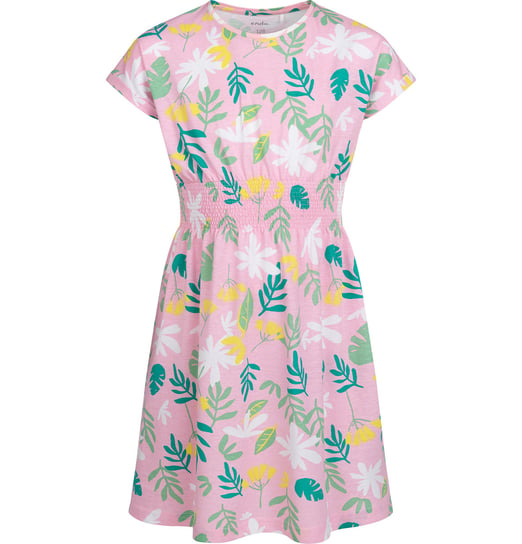 Sukienka dla dziewczynki dziewczynek bawełna letnia 104 motyw roślin Endo Endo
