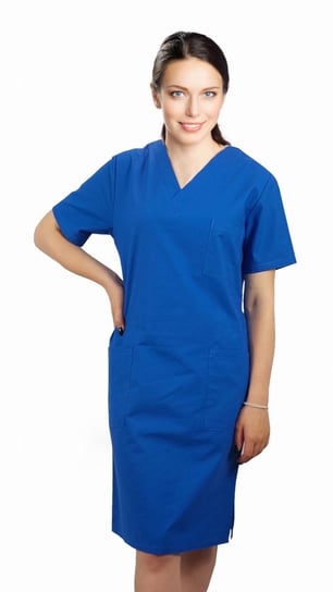 Sukienka medyczna chirurgiczna chabrowa bawełna 100% L M&C