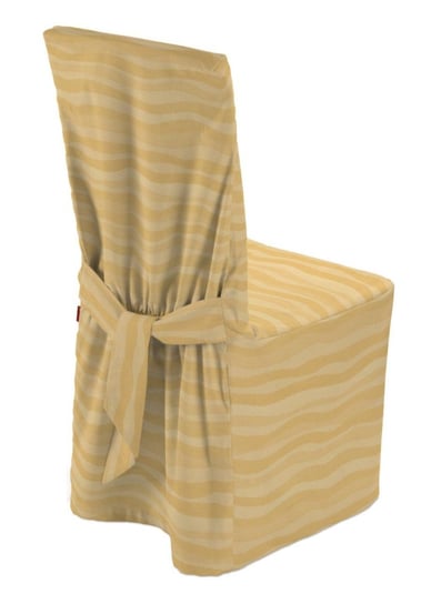 Sukienka na krzesło, DEKORIA, Damasco, złota, 45x94 cm Dekoria