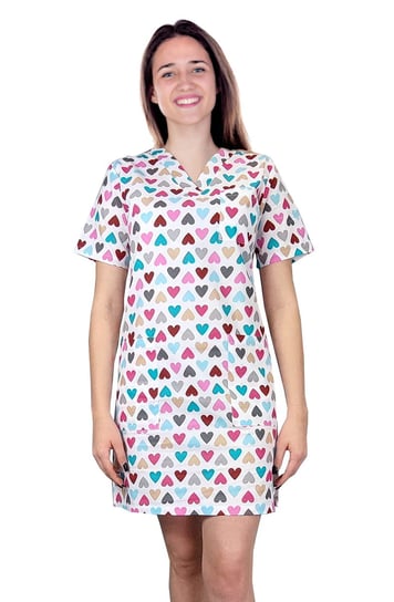Sukienka tunika medyczna kosmetyczna fartuch wzór 1014 kolekcja BLOOM 36 M&C