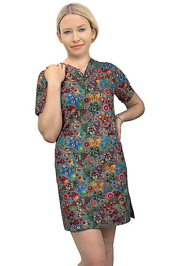 Sukienka tunika medyczna kosmetyczna fartuch wzór 1063 kolekcja BLOOM 34 M&C