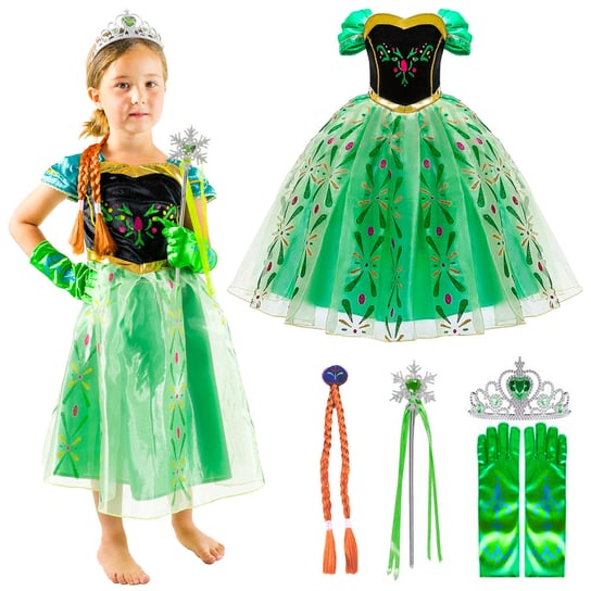 Sukienka z dodatkami Anna Frozen 130 dla dziewczynki Inna marka
