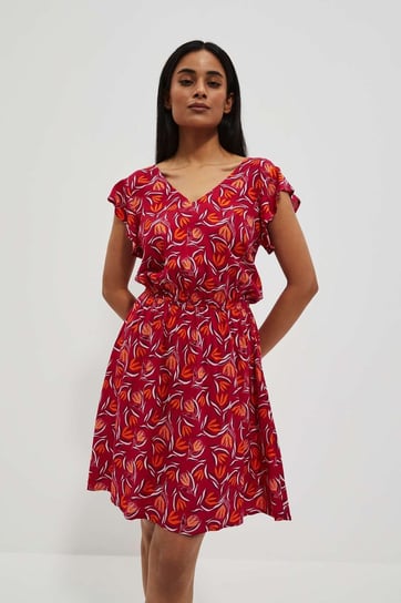 Sukienka z kwiatowym wzorem-XL Moodo