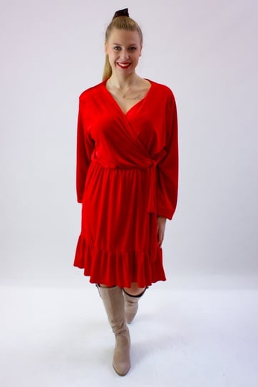 Sukienka z pluszu Izi Czerwona UNI Nelino