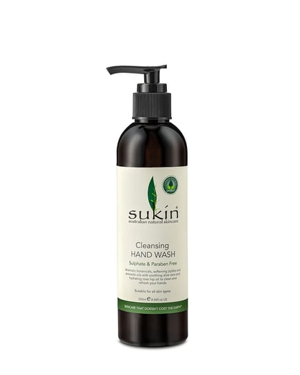 Sukin, oczyszczający roślinny żel do mycia rąk, 250 ml Sukin