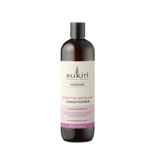 Sukin, Sensitive, delikatna micelarna odżywka do włosów, 500 ml Sukin