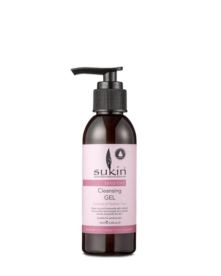 Sukin, Sensitive, oczyszczający żel do mycia twarzy skóra wrażliwa, 125 ml Sukin