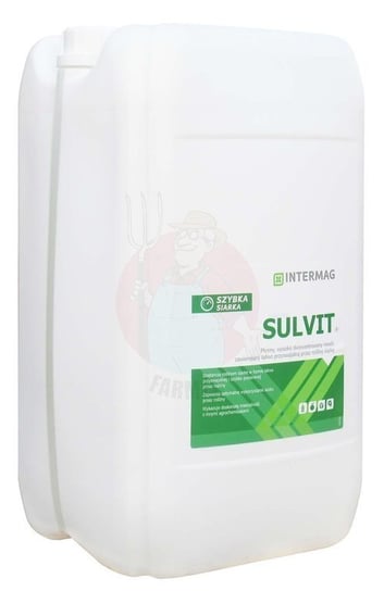 SULVIT to płynny, wysoko skoncentrowany nawóz siarkowy (760 g SO3 w 1 litrze) przeznaczony do dolistnego dokarmiania roślin lub do stosowania doglebowo łącznie z płynnymi nawozami azotowymi (np. RSM). inna (Inny)