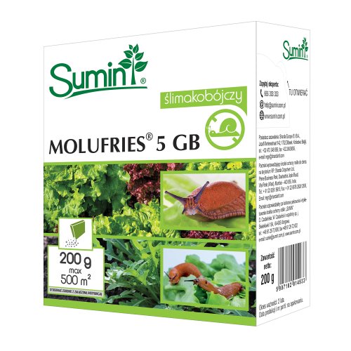 Sumin, Środek na ślimaki Molufries 5 GB, 200 g Sumin