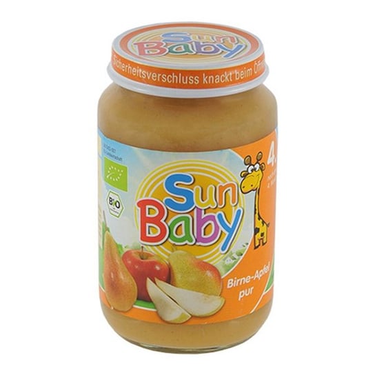 Sun Baby, Deserek bezglutenowy jabłko gruszka, 190 g Sun Baby