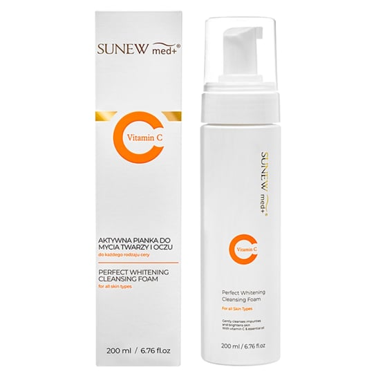 SunewMed+, aktywna pianka do mycia twarzy i oczu, 200 ml SunewMed+