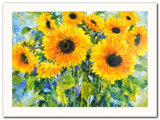 Sunflowers plakat obraz 80x60cm Wizard+Genius