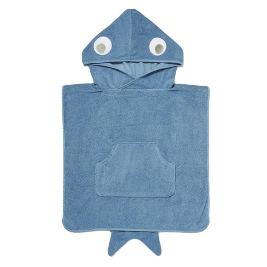 Sunnylife - Bawełniane ponczo - ręcznik  dla dzieci - Shark Tribe, Deep Blue Sunnylife