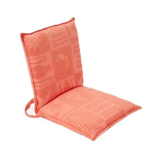 Sunnylife - Bawełniany leżak plażowy z tkaniny frotte - De Playa Coral Sunnylife