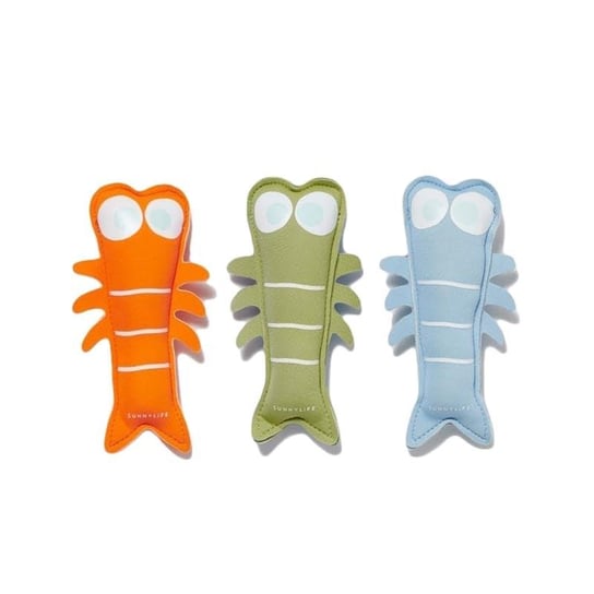 Sunnylife - Zabawki Do Kąpieli Dive Buddies - Sonny The Sea Creature, Blue Neon Orange Sunnylife