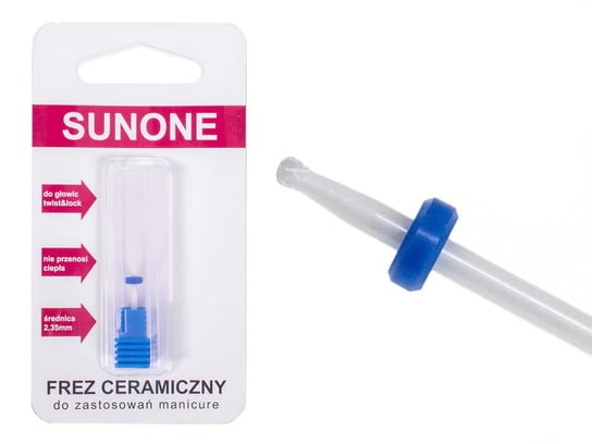 Sunone Frez ceramiczny kulka średni do manicure & pedicure - niebieski Sunone