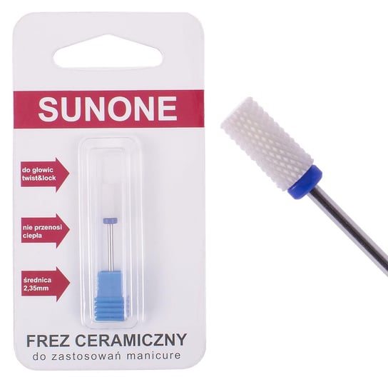 Sunone Frez ceramiczny walec średni do manicure & pedicure - niebieski Sunone