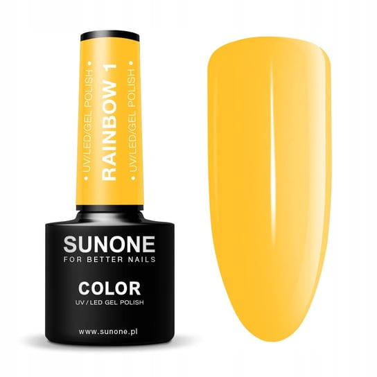 Sunone Rainbow 1 żółty lakier hybrydowy 5ml Sunone