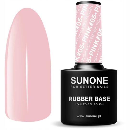 Sunone, Rubber Base, Lakier Hybrydowy, Pink #05, 12 G Sunone