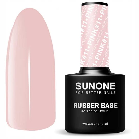 Sunone, Rubber Base, Lakier Hybrydowy, Pink #11, 12 G Sunone
