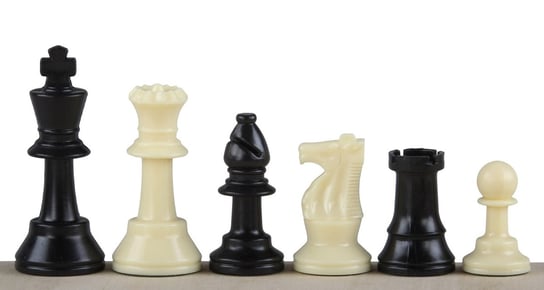 Sunrise Chess&Games, Figury szachowe, Staunton nr 3, biało-czarne, 64 mm Sunrise Chess & Games