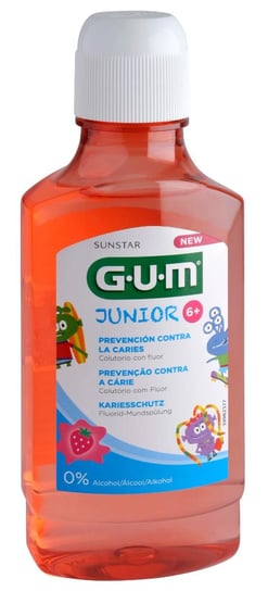 Sunstar Gum Junior Monster, płyn do płukania jamy ustnej dla dzieci w wieku 6+, 300 ml Sunstar Gum