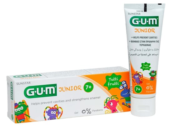 Sunstar Gum Junior, pasta do zębów dla dzieci w wieku powyżej 7 lat, 50 ml Sunstar