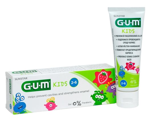 Sunstar Gum Kids, pasta dla dzieci w wieku 2-6 lat, 50 ml Sunstar