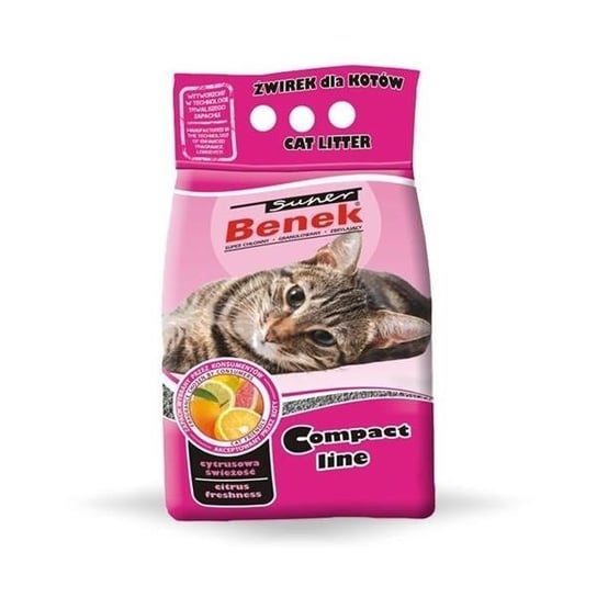 Super Benek Standard Line Cytrusowa Świeżość 10 L - żwirek dla kotów o zapachu cytryny 10l Inny producent