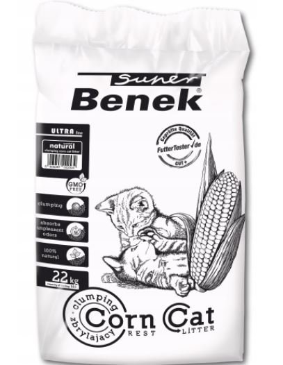 Super Benek, Żwirek dla kota Corn Ultra Naturalny, 35 l Super Benek