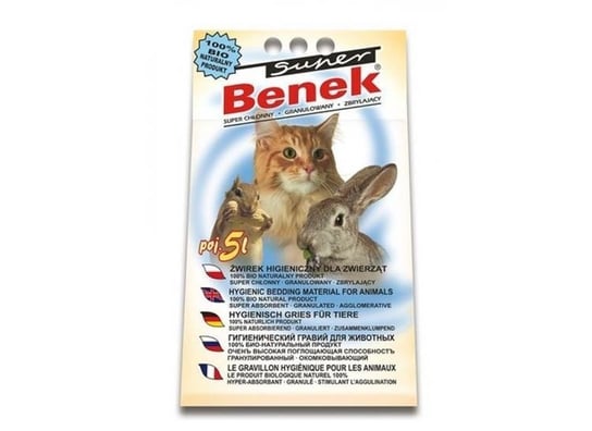 Super Benek Żwirek Uniwersalny Compact 5 L - żwirek dla kotów 5l Inny producent