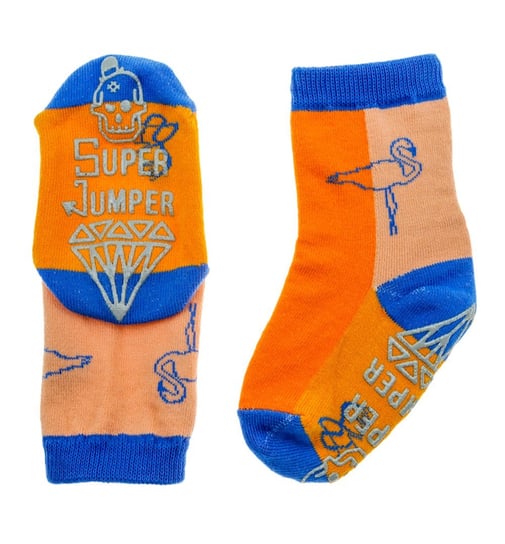 Super Jumper, Skarpetki dziecięce, Flamingo antypoślizgowe, rozmiar 21/23 Super Jumper