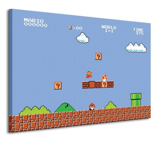 Super Mario Bros. 1-1 - Obraz na płótnie Super Mario Bros