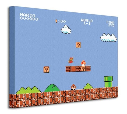 Super Mario Bros 1-1 - obraz na płótnie Super Mario Bros