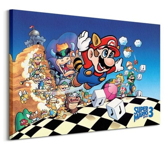 Super Mario Bros 3 Art - Obraz na płótnie Super Mario Bros