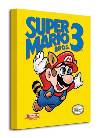 Super Mario Bros 3 NES Cover - obraz na płótnie Super Mario Bros