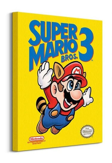 Super Mario Bros 3 NES Cover - obraz na płótnie Super Mario Bros