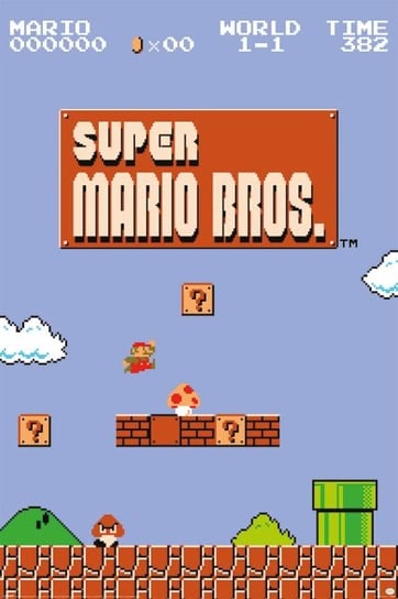 Super Mario Bros World 1-1 - plakat Super Mario