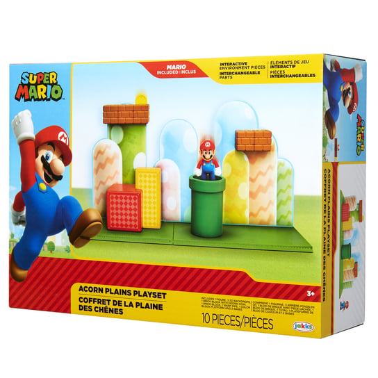 Super Mario, figurki Makieta Acorn Plains, zestaw Mario