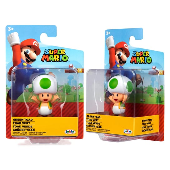 SUPER MARIO, Nintendo artykulacja Seria 31, figurka, 6 cm-GREEN TOAD Super Mario